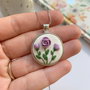 Colier Purple Flowers