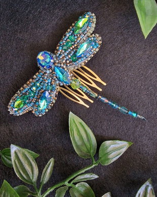 Accesoriu de păr Libelula