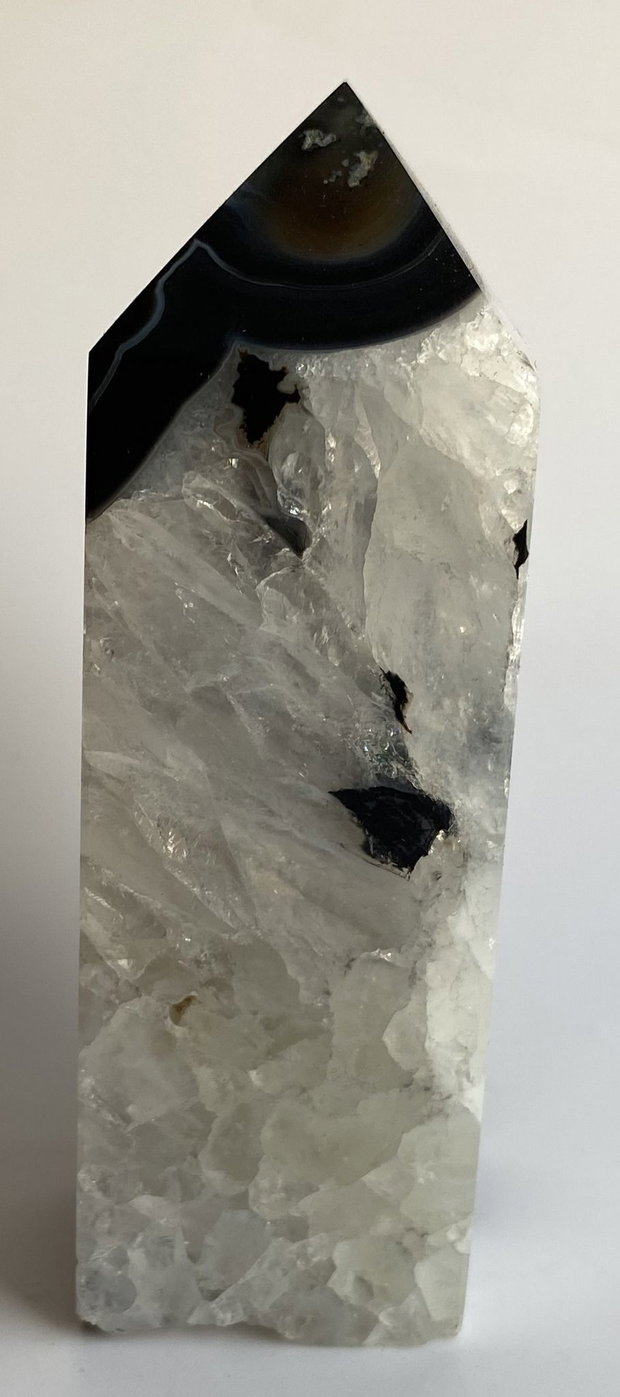 Agat Negru - Obelisc piatra semipretioasa