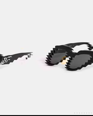 Gucci ochelari de soare culoarea negru, GG1421S