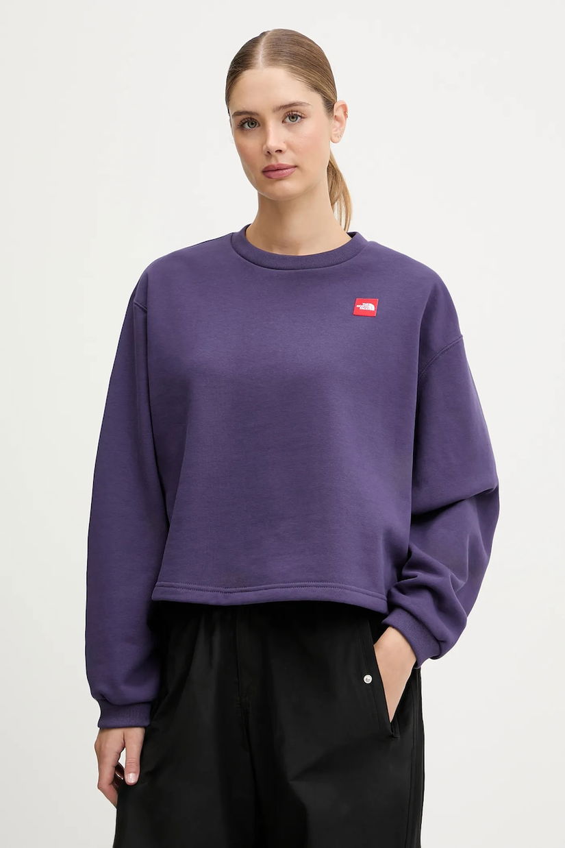 The North Face bluză Redbox culoarea violet, uni, NF0A8EFY1JI1