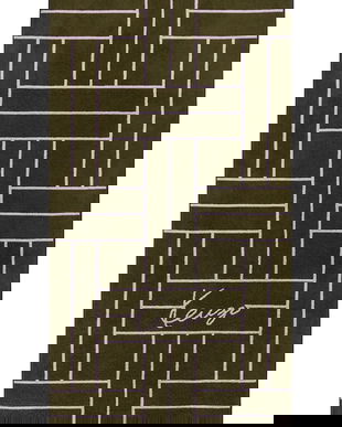 Kenzo prosop de plajă K TATAMI Kaki 90 x 170 cm culoarea verde