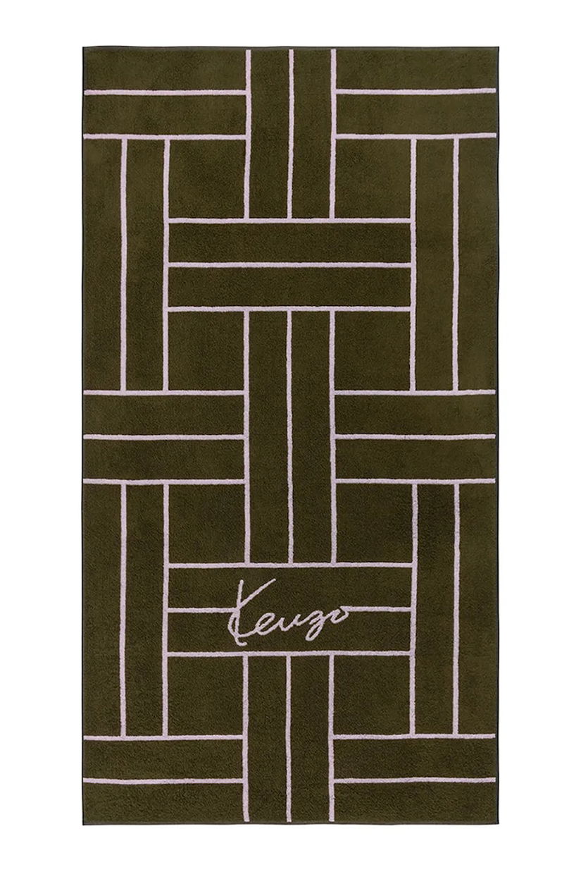 Kenzo prosop de plajă K TATAMI Kaki 90 x 170 cm culoarea verde