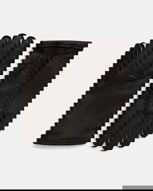 BOSS manusi de piele culoarea maro, 50526680