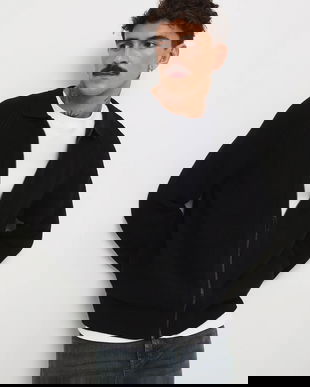 Medicine cardigan din bumbac culoarea negru