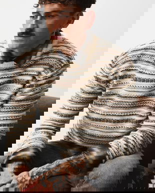 Medicine pulover din amestec de lână culoarea bej