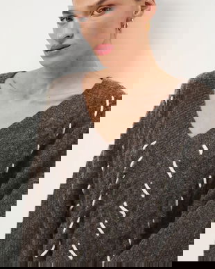 Medicine pulover culoarea maro