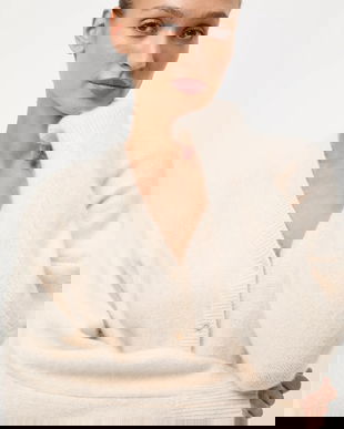 Medicine cardigan culoarea bej