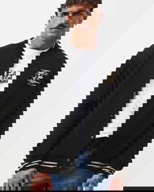 Medicine bluza culoarea negru, cu imprimeu