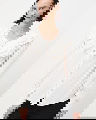 Medicine bluza culoarea alb, modelator