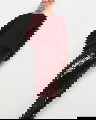 Medicine pulover culoarea bordo, călduros