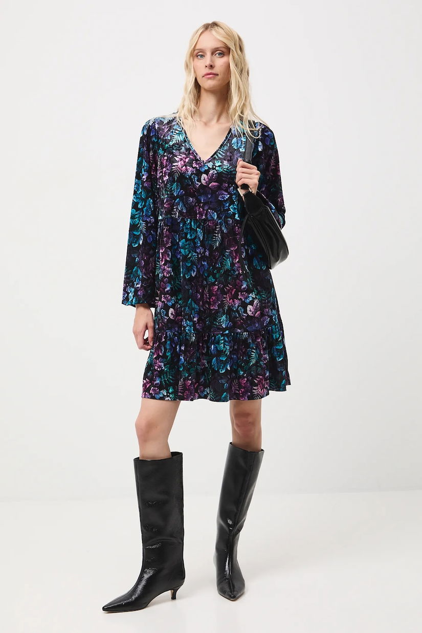 Medicine rochie culoarea negru, mini, oversize