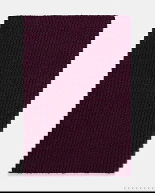 Medicine fular impletit culoarea bordo, neted