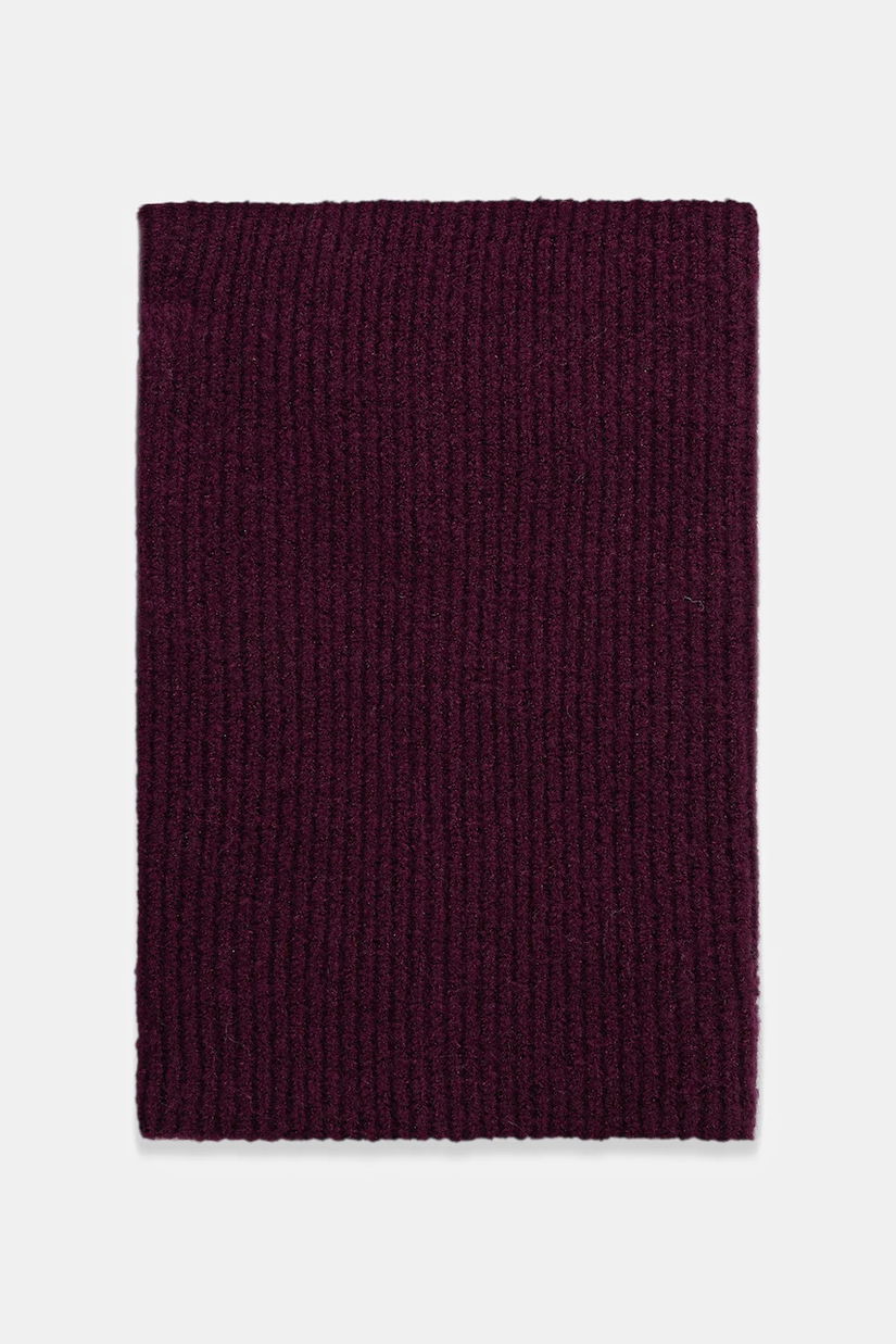 Medicine fular impletit culoarea bordo, neted
