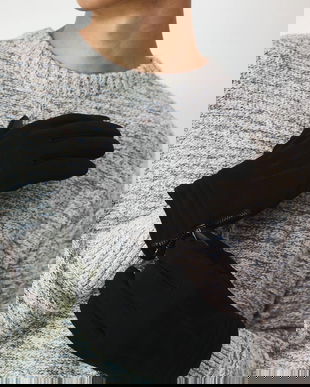 Medicine manusi din piele de caprioara culoarea negru