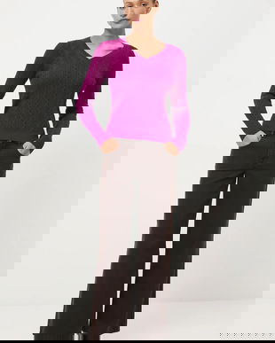 Medicine pulover din lână merino culoarea roz, light