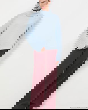 Medicine pulover din lână merino cu guler