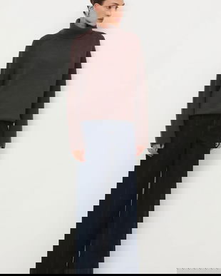 Medicine pulover din lână merino culoarea maro, cu guler