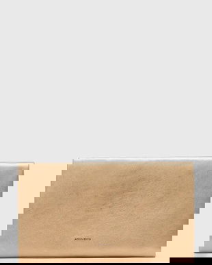 AllSaints portofel de piele HARLUNA culoarea auriu, W208XD