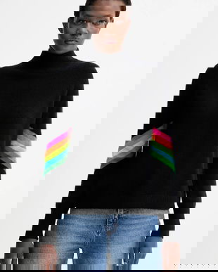 FROM FUTURE pulover de cașmir culoarea negru, light, cu turtleneck, WPM00499