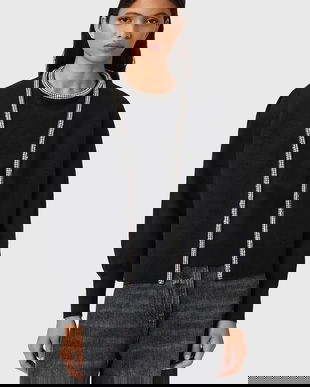 AllSaints cardigan din lână ODELL culoarea negru, W033KD