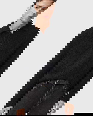 AllSaints pulover din amestec de lână SONNY culoarea negru, M014KC