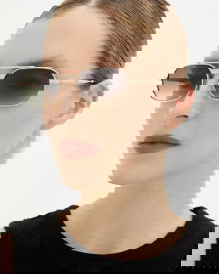 Moschino ochelari de soare culoarea auriu, MOS198/S