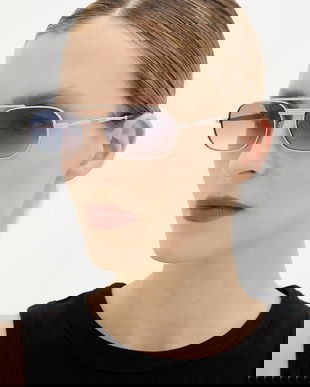 Moschino ochelari de soare culoarea argintiu, MOS198/S