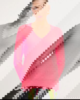 FROM FUTURE pulover de cașmir culoarea roz, WPV00021