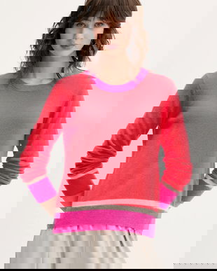 FROM FUTURE pulover de cașmir culoarea roșu, light, WPR01366