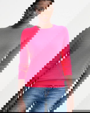 FROM FUTURE pulover de cașmir culoarea roz, light, WPR00019