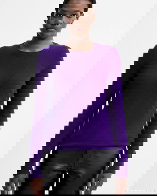 FROM FUTURE pulover de cașmir culoarea violet, light, WPR00019