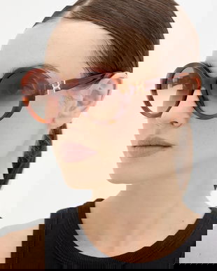 Chloé ochelari de soare culoarea maro, CH0332S