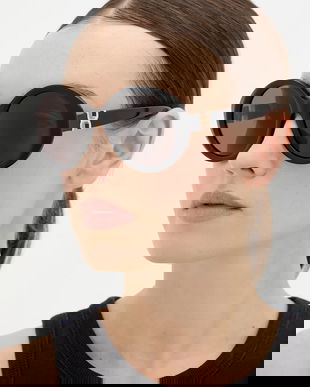 Chloé ochelari de soare culoarea negru, CH0332S