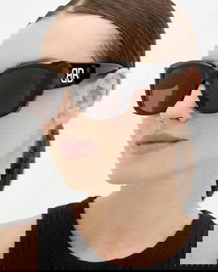 Balenciaga ochelari de soare culoarea negru, BB0445SK