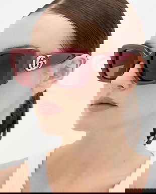 Gucci ochelari de soare culoarea bordo, GG1975S