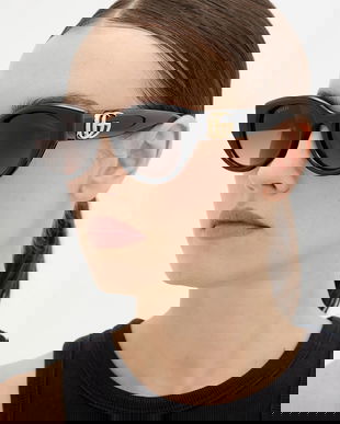 Gucci ochelari de soare culoarea negru, GG1976SK