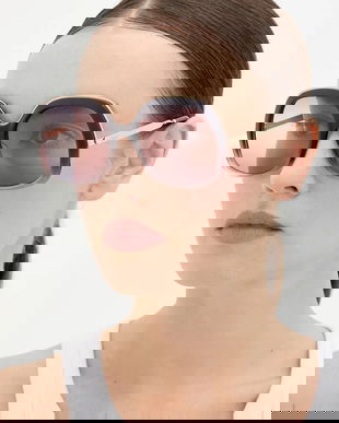 Chloé ochelari de soare culoarea bordo, CH0327S