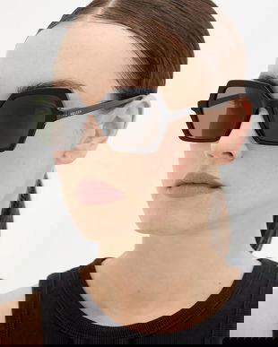 Alexander McQueen ochelari de soare culoarea negru, AM0537S