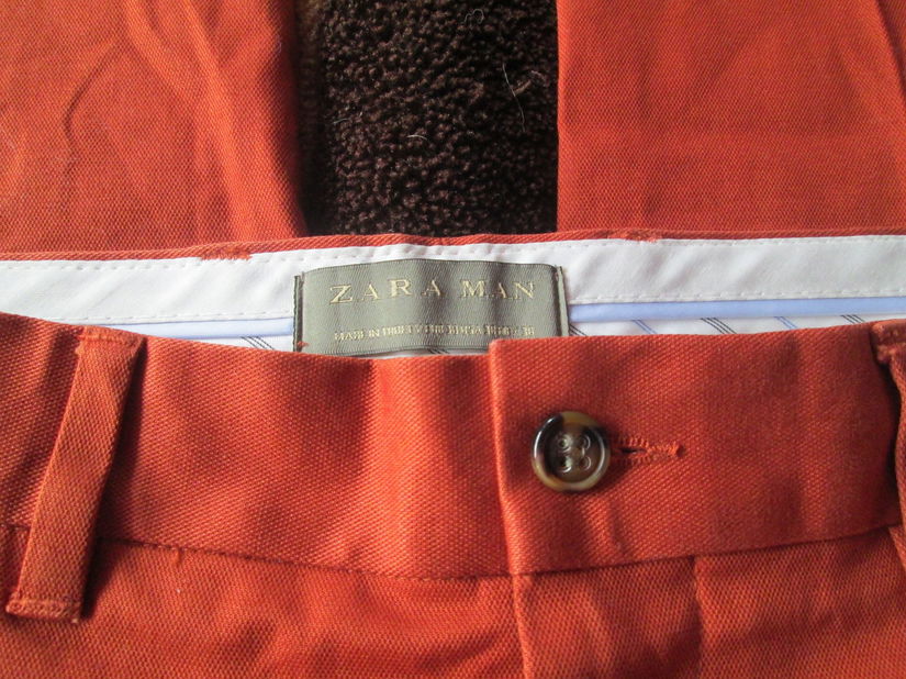 pantaloni caramizii Zaraman 38