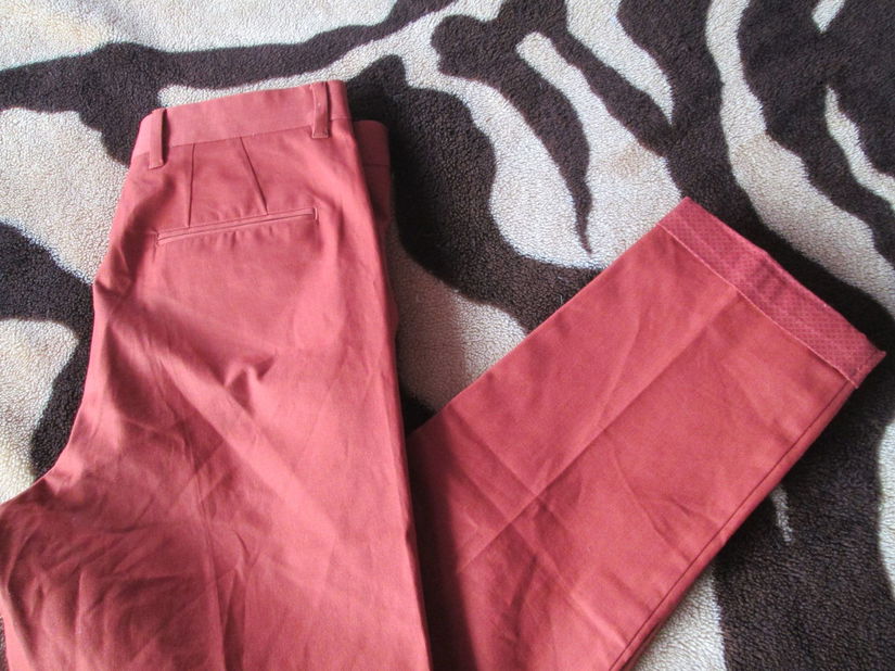 pantaloni caramizii Zaraman 38