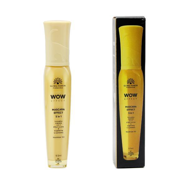 Rimel pentru gene, Global Fashion, 5D Wow Effect, Negru, GF4002, 9 ml