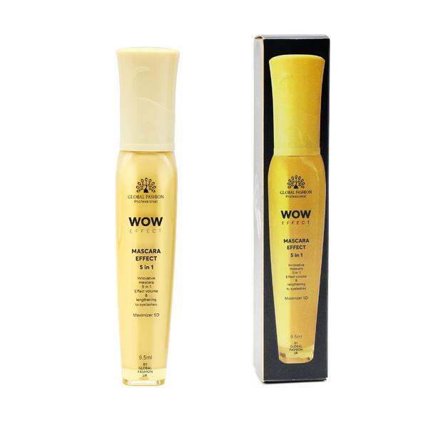 Rimel pentru gene, Global Fashion, 5D Wow Effect, Negru, GF4001, 9 ml