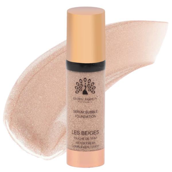 Fond de ten Global Fashion, Serum Bubble Foundation, BF041, Warm Beige, 30 ml