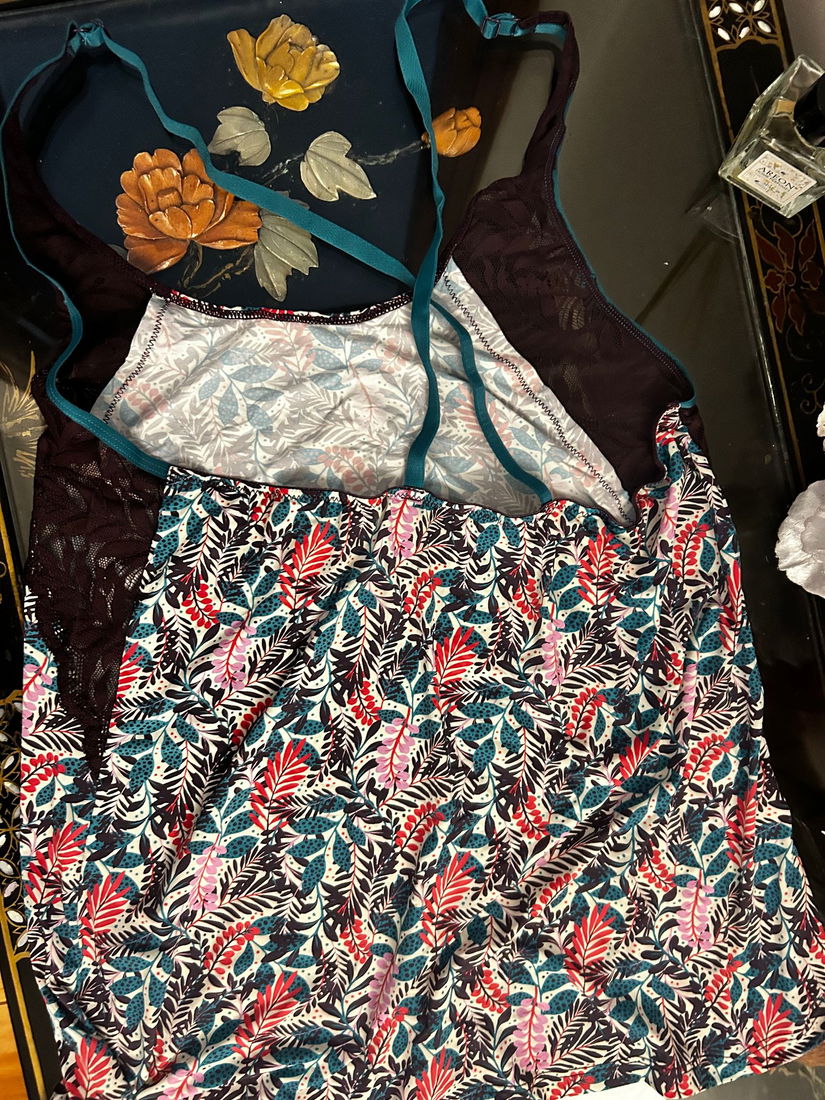 Pijama cu dantela mov 40