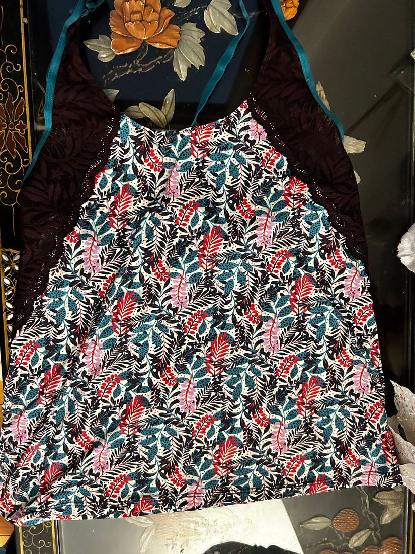 Pijama cu dantela mov 40