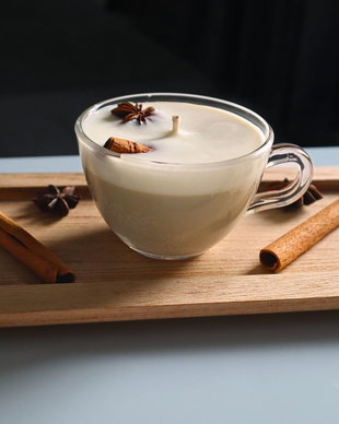 Chai Latte - lumanare parfumata din ceara de soia
