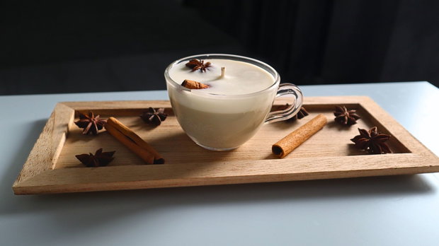 Chai Latte - lumanare parfumata din ceara de soia