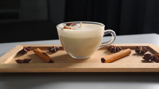 Chai Latte - lumanare parfumata din ceara de soia