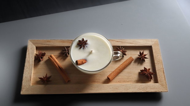 Chai Latte - lumanare parfumata din ceara de soia